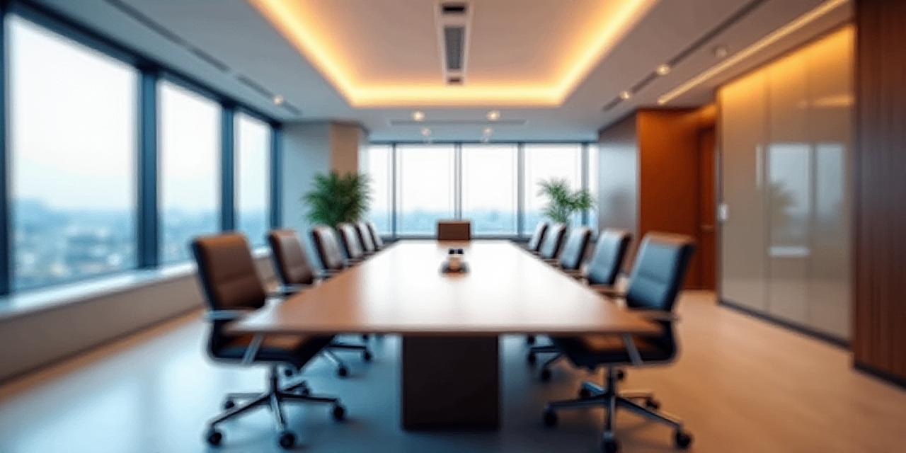 Sala de conferencias moderna en el despacho de abogados